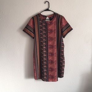 Boohoo Multi-Pattern Dress